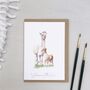 Alpacas New Baby Card, thumbnail 1 of 4