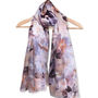 Large 'Lovely Leaves' Pure Silk Scarf, thumbnail 1 of 3