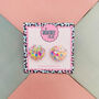 Sea Shell Glitter Resin Stud Earrings Pink, Blue And Coral, thumbnail 12 of 12