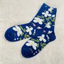 Pair Of Eco Friendly Floral Socks ~ Boxed, thumbnail 2 of 4