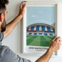 Any Football Stadium Personalised Art Print, thumbnail 1 of 10