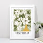 Floral Personalised Custom Made Place Name Art Poster For Home, thumbnail 12 of 12