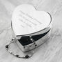 Personalised Classic Silver Plated Heart Trinket Box, thumbnail 3 of 9
