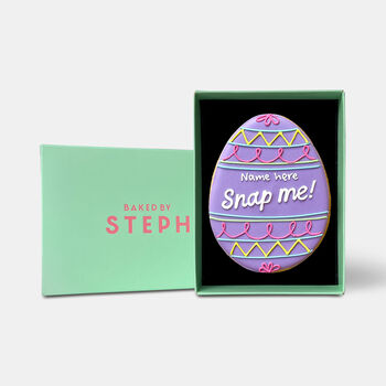 Personalised Secret Message Easter Egg Iced Biscuit Letterbox Gift, 6 of 12