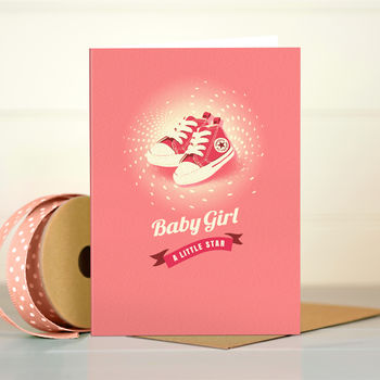 ‘All Star Baby’ Baby Girl Card, 3 of 5