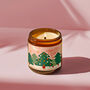 Holiday Vibes Scented Candle Christmas Gift, thumbnail 2 of 8