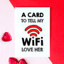 Funny Wi Fi Card For Wife, thumbnail 1 of 3