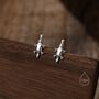 Tiny Platypus Stud Earrings In Sterling Silver, thumbnail 8 of 10