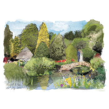Personalised Wedding Venue Or Church Illustrated Print, 3 of 12
