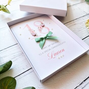 Personalised 18th Birthday Card In Pink, 5 of 12