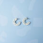 Marmaro Mini Hoop Earrings, thumbnail 2 of 4