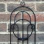 Wall Plant Pot Hanger 70cm Black Metal Garden Wall Planter Holder Bracket, thumbnail 7 of 10
