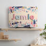 Personalised Flourish Wooden Name Puzzle Plus, thumbnail 1 of 5