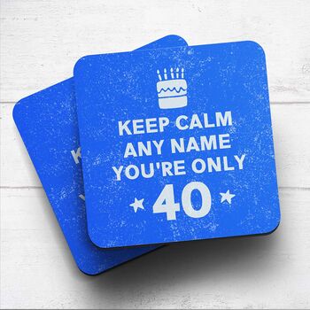 Personalised Mug 'Keep Calm 40th Birthday', 4 of 6