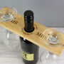 Personalised Married Wine Glass And Bottle Holder, thumbnail 1 of 4