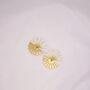 Daisy Sunset Pressed Flower Sterling Silver Studs, thumbnail 4 of 12