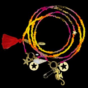 Golden Sunlight Clasp Charm Necklace, 10 of 12