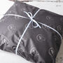 '60 And Fabulous' Personalised Birthday Cushion With Birth Flowers, thumbnail 4 of 5