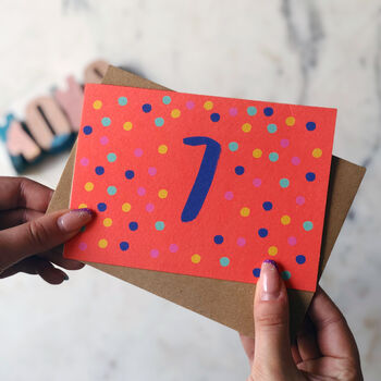 7th Birthday Colourful Card, 2 of 2