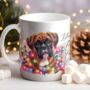 Personalised Boxer Dog In Christmas Lights, thumbnail 6 of 10
