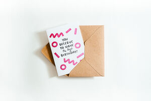 You Deserve To Have The Best Birthday Squiggles Card By Hunter Paper Co.