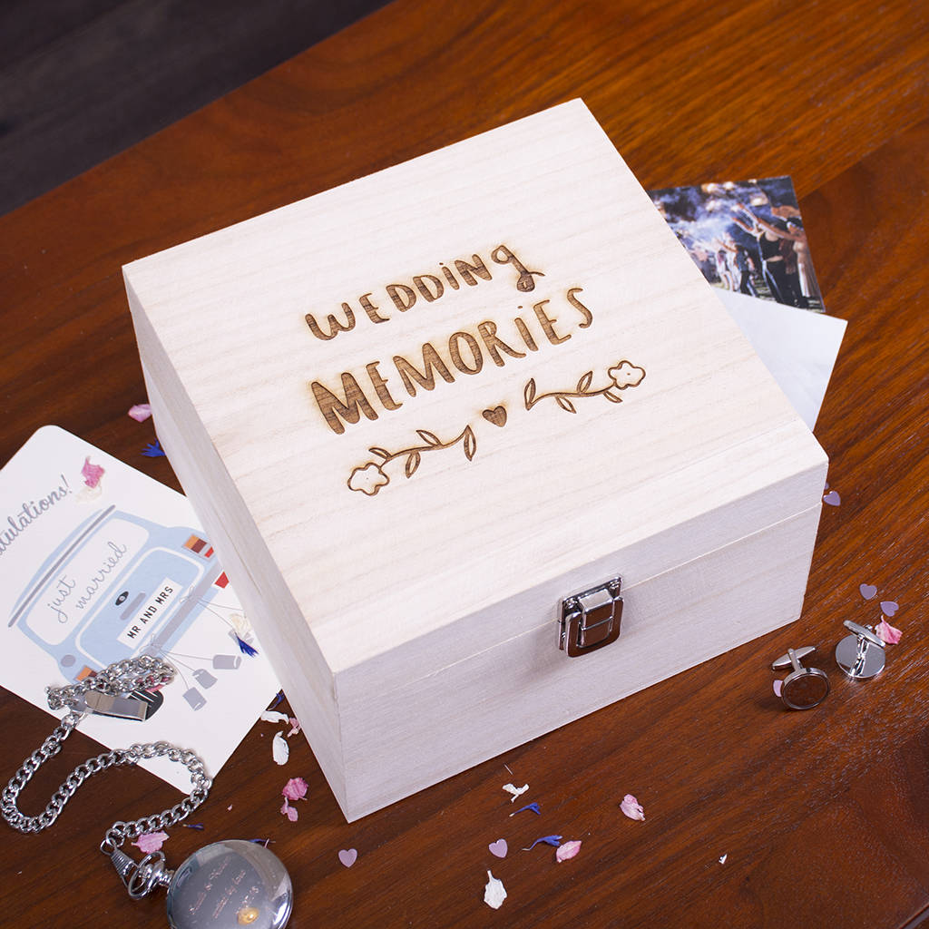 Wedding Memories Memory Box By Ellie Ellie | notonthehighstreet.com