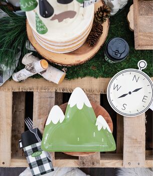Adventure Mountain Shaped Party Plates X Eight, 3 of 3