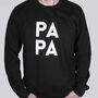 'Papa' Dad Sweatshirt Jumper, thumbnail 2 of 8