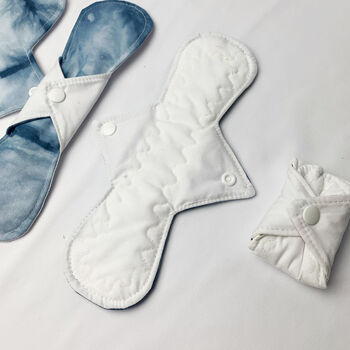 3x Reusable Menstrual Pads Sanitary Towel Mix Start Set, 4 of 11