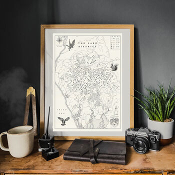 Personalised Lake District Illustrated Map, 4 of 11