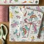 Unicorn Gift Wrapping Paper Or Gift Wrap And Card Set, thumbnail 8 of 12