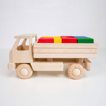 Wooden Tipper Truck With Building Blocks, 5 of 8