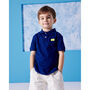 Marco Boys Cotton Polo T Shirt – Blue, thumbnail 1 of 3