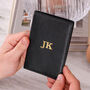 Personalised Hand Foiled Passport Travel Case For Him, thumbnail 1 of 8