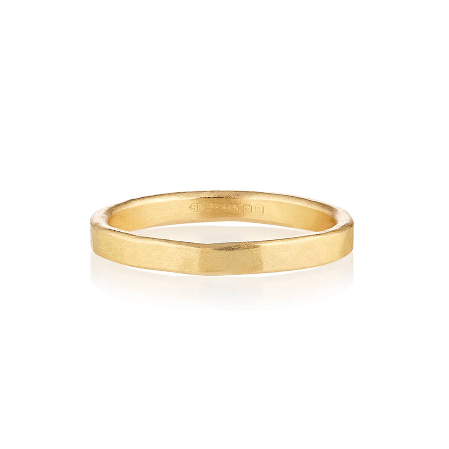 Sol 18ct Fairtrade Gold Men's Ethical Wedding Ring By Shakti Ellenwood ...