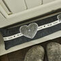 With Love Grey Heart Doorstop And Draught Excluder, thumbnail 6 of 7