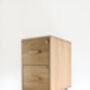 Handmade Wooden File Cabinet With Two Drawers, thumbnail 1 of 6