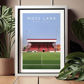 Altrincham Moss Lane Main Stand Poster, 3 of 7
