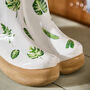 Personalised Large Leaf Welly Boots Planter, thumbnail 3 of 4