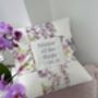 Mother Of The Bride Floral Cushion, thumbnail 8 of 8