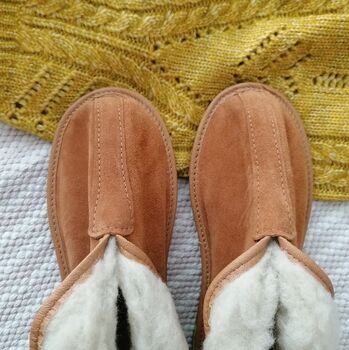 Honey Leather Boots Slippers, 4 of 8