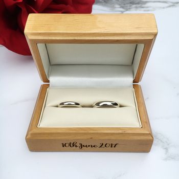 Personalised Wedding Ring Box, 2 of 4