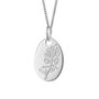 Sterling Silver February Birth Flower Necklace, thumbnail 7 of 10