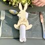 Personalised Wooden Bunny Easter Place Setting, thumbnail 1 of 3