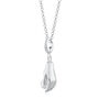 Sterling Silver Hand And Pearl Charm Necklace, thumbnail 2 of 8