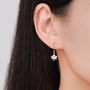 Sterling Silver Maple Leaf Drop Hook Earrings, thumbnail 7 of 11