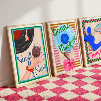 Bonne Musique Retro Music Art Print, 10 of 12