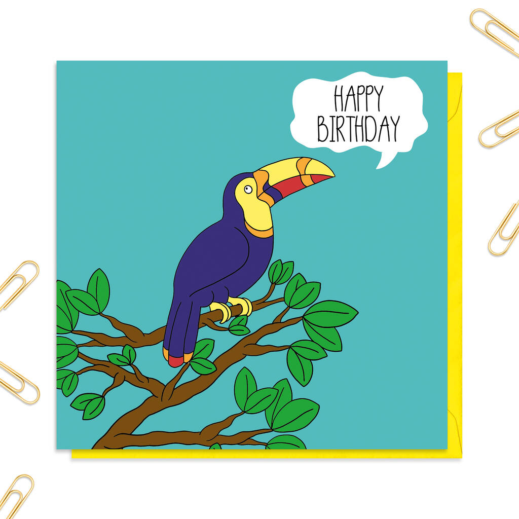 Toucan Birthday Card