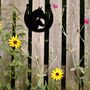 Rusted Metal Horse Garden Wall Art Horseshoe Design, thumbnail 2 of 9