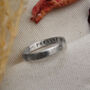 Men's Personalised Constellation Silver Eternity Text Ring, thumbnail 4 of 9